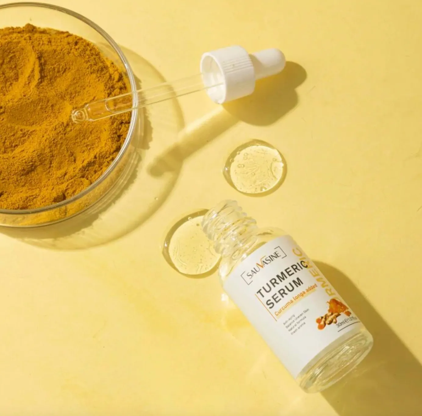 Ser 100% Natural Ulei de Turmeric Anti-rid Anti-îmbătrânire 30ml