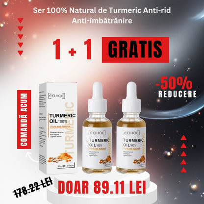1+1 GRATIS Ser 100% Natural Ulei de Turmeric Anti-rid Anti-îmbătrânire 30ml