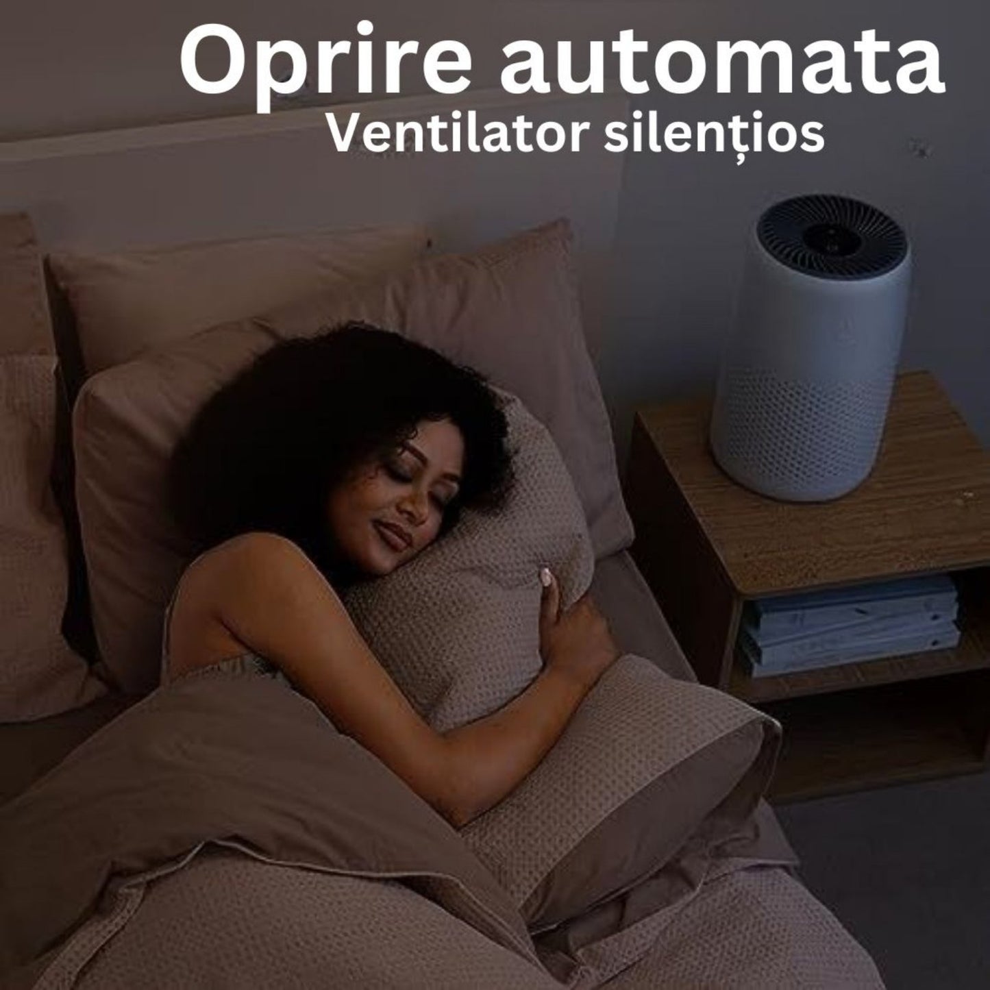 Purificator de aer CONOPU 300, Filtru 4 in 1 True HEPA Carbon activ, sterilizare UV, Super silențios, Touch Screen 🌳