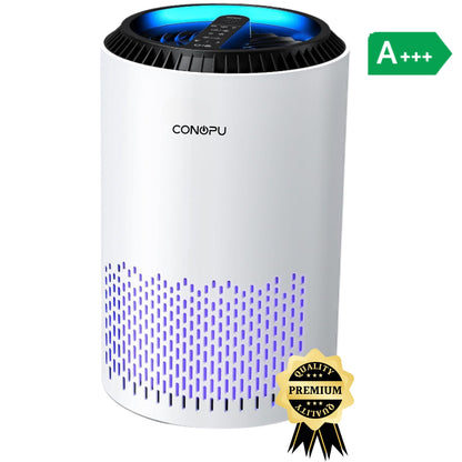 Purificator de aer CONOPU 300, Filtru 4 in 1 True HEPA Carbon activ, sterilizare UV, Super silențios, Touch Screen 🌳