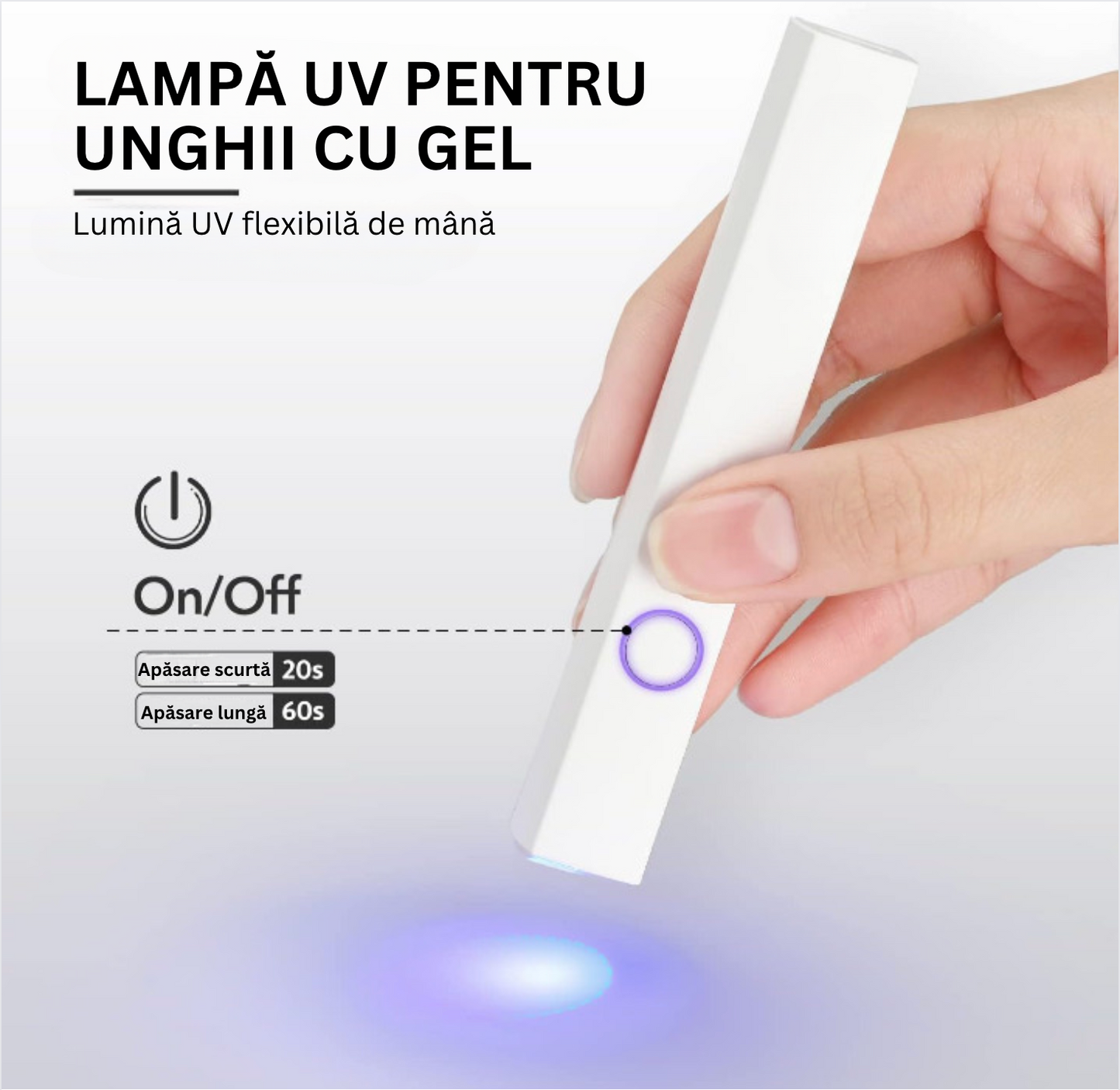 1+1 GRATIS Lampa UV cu Incarcare USB