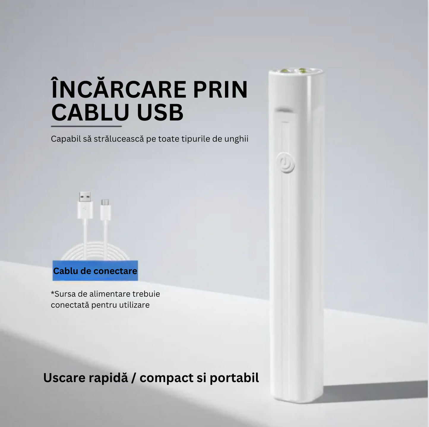 1+1 GRATIS Lampa UV cu Incarcare USB