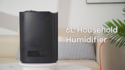 Umidificator Ultrasonic Profesional CONOPU® 6L Dormitor, Camere Mari, Difuzor de Arome, Bebeluși, 60 ore, Control Inteligent al Umidității, UltraSilențios