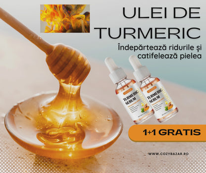 1+1 GRATIS Ser 100% Natural Ulei de Turmeric Anti-rid Anti-îmbătrânire 30ml
